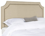 Shayne Hemp Brass Nail Head Headboard