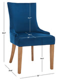 Safavieh Lester 19''H Dining Chair - Set of 2 Navy MCR4709AV-SET2