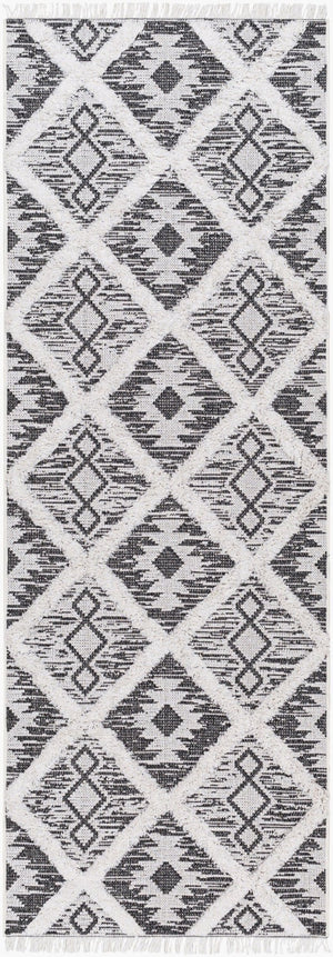 Livabliss Morocotton Cotton Runner Rug with Fringe High Pile Bohemian Hallway Accent MCT2301-2673