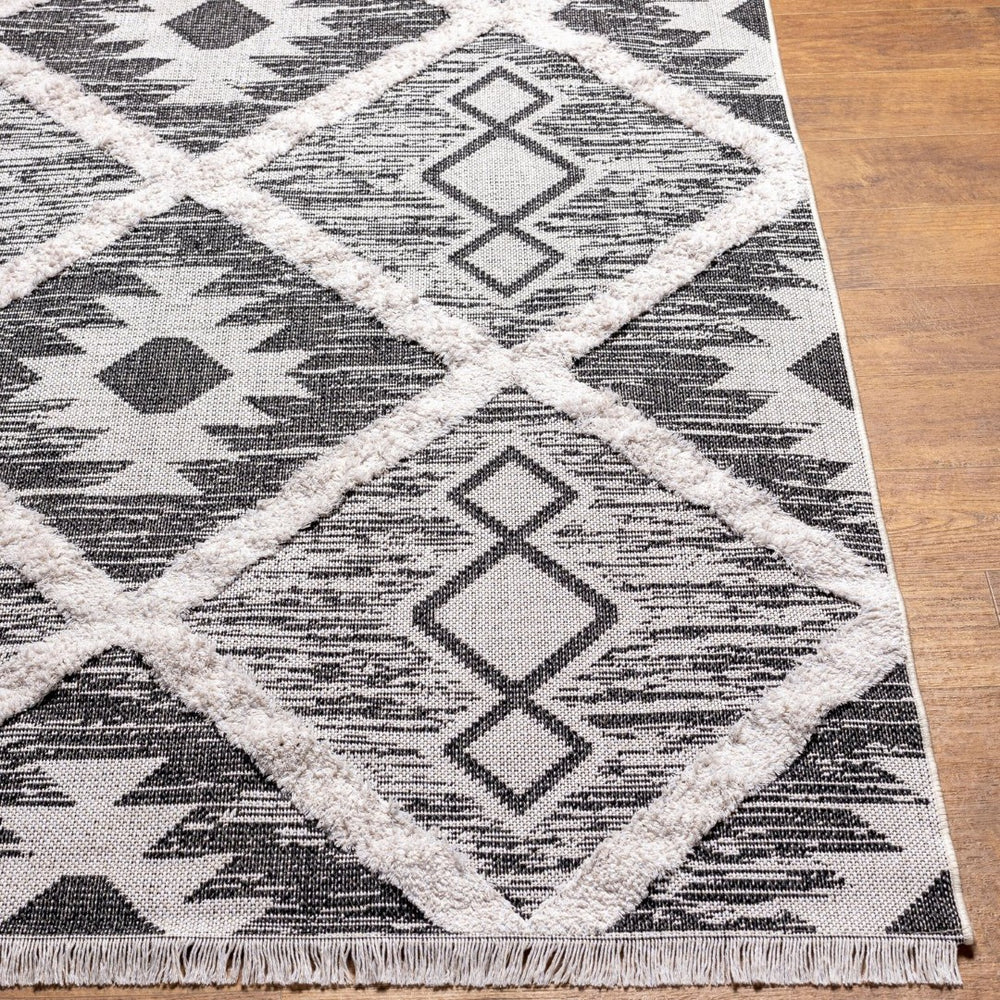 Livabliss Morocotton Cotton Runner Rug with Fringe High Pile Bohemian Hallway Accent MCT2301-2673