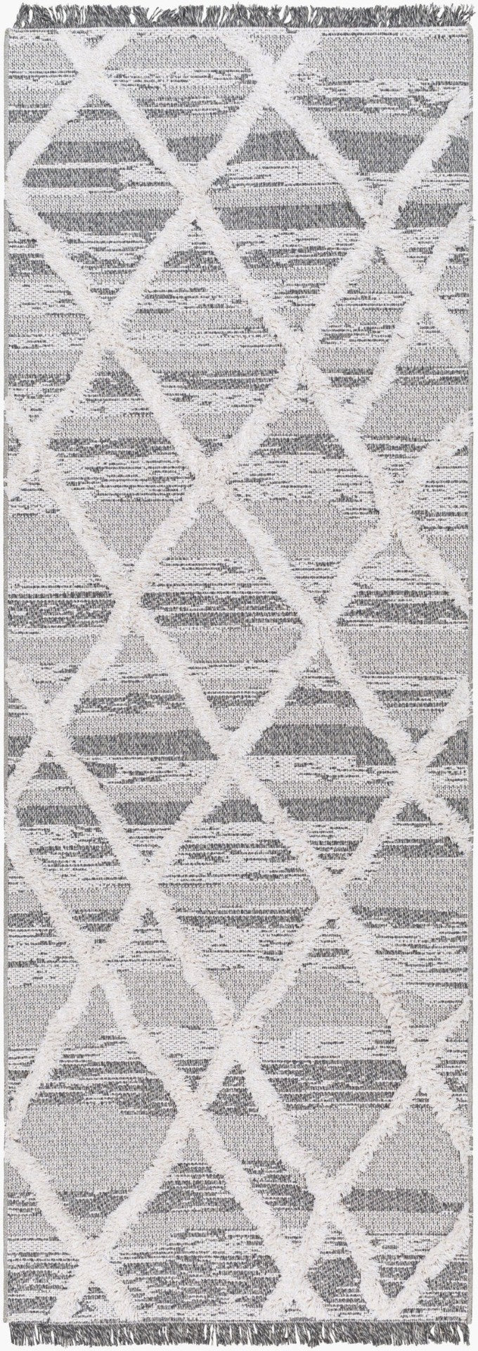 Livabliss Morocotton High Pile Cotton Runner Rug with Fringe Mediterranean Global Style MCT2306-2673