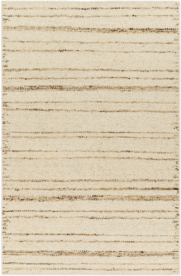Machu Picchu MCU-1000 6' x 9' Handmade Rug MCU1000-69  Ivory, Tan, Black, Yellow, Light Beige Surya