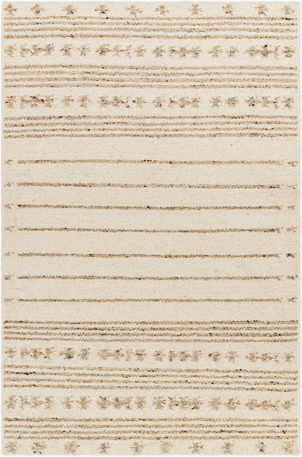 Surya Machu Picchu Mcu-1000 Handmade Bohemian Rug - Soft, Durable, And Intricately Designed For Your Home Cream Wool,Polyester Mcu1001-23