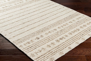 Surya Machu Picchu Mcu-1000 Handmade Bohemian Rug - Soft, Durable, And Intricately Designed For Your Home Cream Wool,Polyester Mcu1001-23