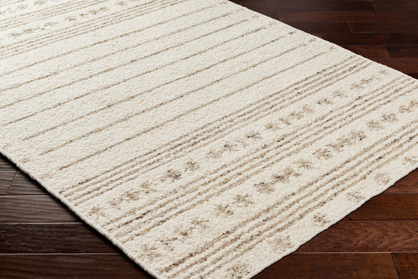Surya Machu Picchu Mcu-1000 Handmade Bohemian Rug - Soft, Durable, And Intricately Designed For Your Home Cream Wool,Polyester Mcu1001-23