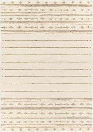 Machu Picchu MCU-1001 6' x 9' Handmade Rug MCU1001-69  Cream, Ivory, Dark Brown, Charcoal, Brown, Black Surya
