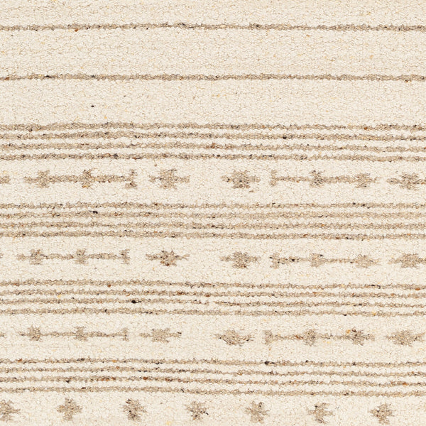 Machu Picchu MCU-1001 8' x 10' Handmade Rug MCU1001-810  Cream, Ivory, Dark Brown, Charcoal, Brown, Black Surya