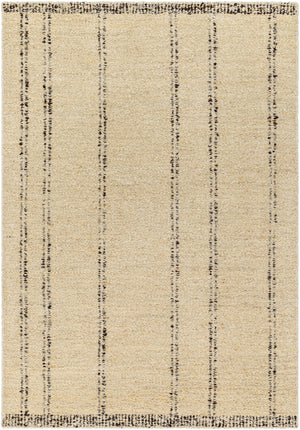 Machu Picchu MCU-1002 5' x 7'6" Handmade Rug MCU1002-576  Cream, Ivory, Dark Brown, Charcoal, Brown, Black Surya