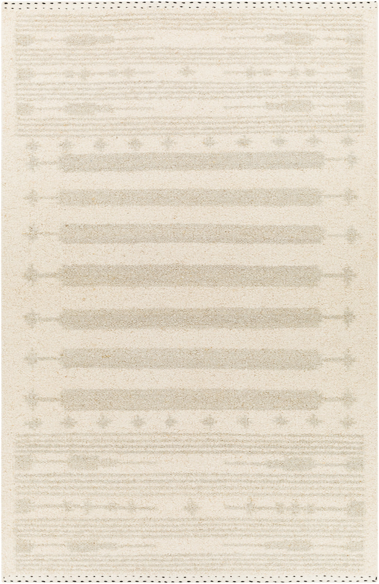 Machu Picchu MCU-1003 6' x 9' Handmade Rug MCU1003-69  Black, Light Beige, Medium Gray Surya