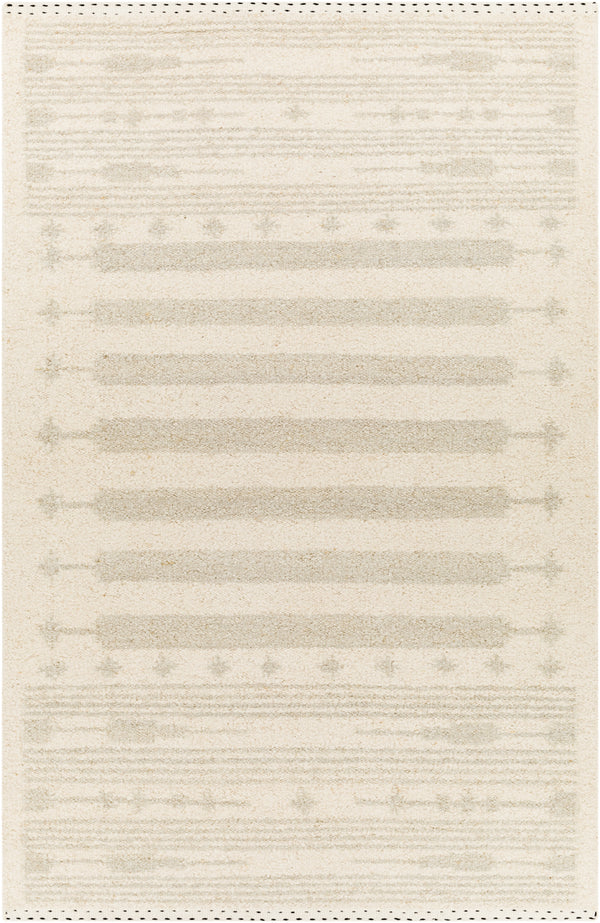 Machu Picchu MCU-1003 6' x 9' Handmade Rug MCU1003-69  Black, Light Beige, Medium Gray Surya