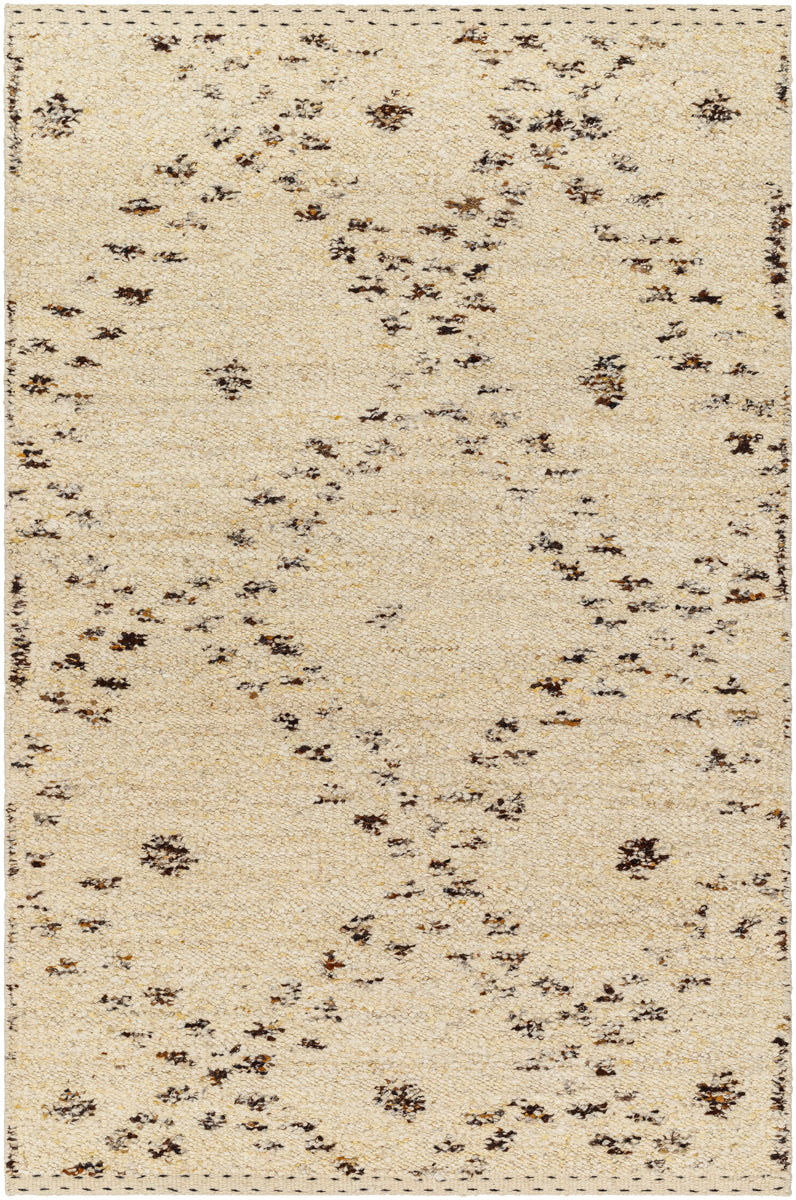 Machu Picchu MCU-1004 5' x 7'6" Handmade Rug MCU1004-576  Light Beige, Medium Gray, Dark Brown Surya