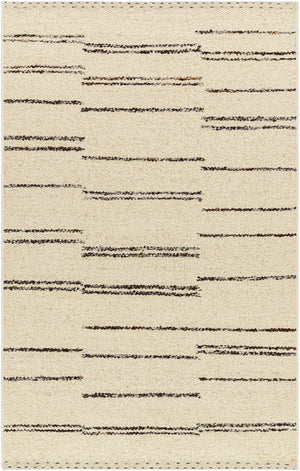 Machu Picchu MCU-1005 5' x 7'6" Handmade Rug MCU1005-576  Cream, Dark Brown, Black Surya