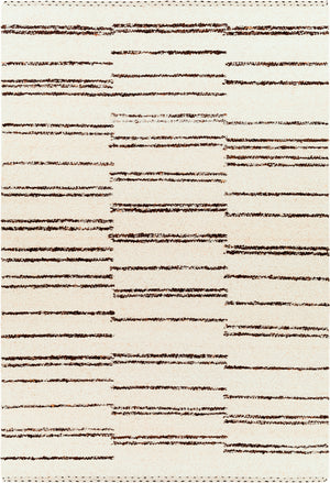 Machu Picchu MCU-1005 6' x 9' Handmade Rug MCU1005-69  Cream, Dark Brown, Black Surya