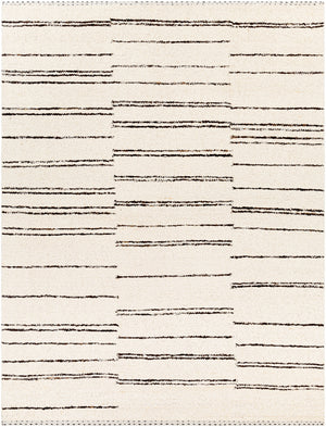 Machu Picchu MCU-1005 8' x 10' Handmade Rug MCU1005-810  Cream, Dark Brown, Black Surya
