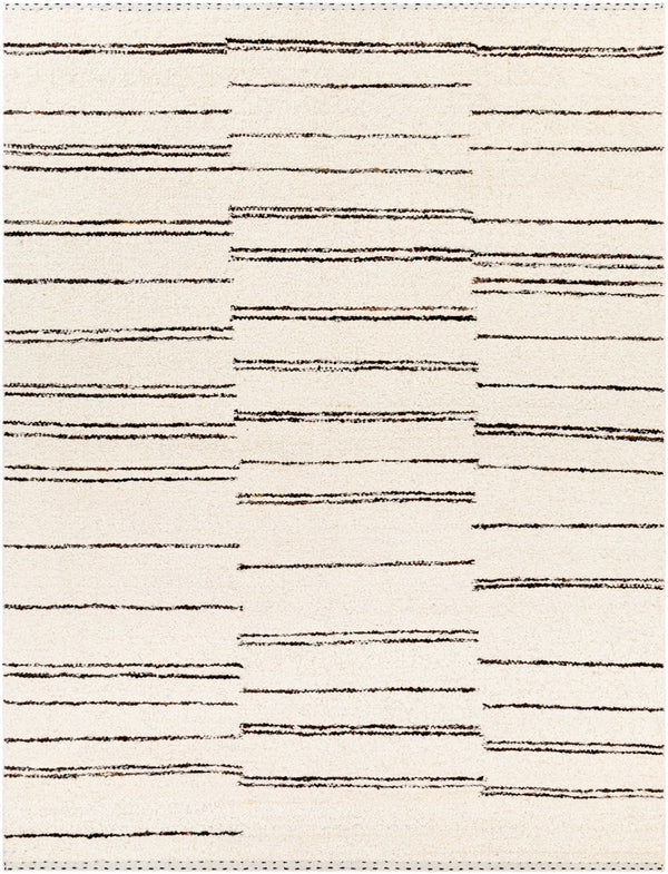 Machu Picchu MCU-1005 8' x 10' Handmade Rug MCU1005-810  Cream, Dark Brown, Black Surya