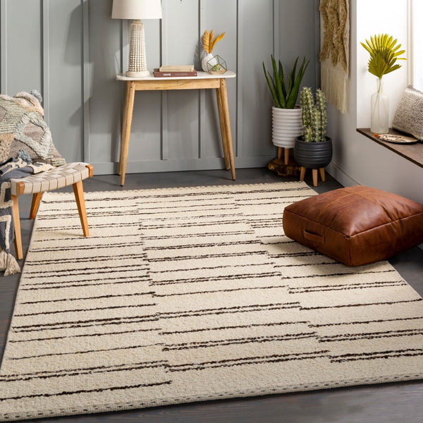 Surya Machu Picchu Mcu-1000 Handmade Bohemian Rug - Soft, Durable, And Intricately Designed For Your Home Cream Wool,Polyester Mcu1005-23