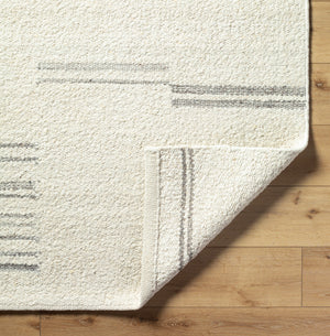 Machu Picchu MCU-1006 8'10" x 12' Handmade Rug MCU1006-81012  Light Beige, Medium Gray Surya