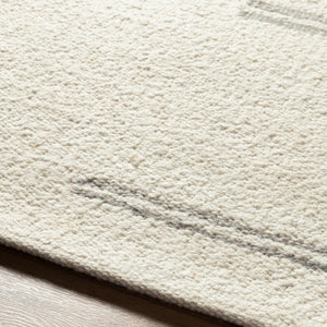 Machu Picchu MCU-1006 8'10" x 12' Handmade Rug MCU1006-81012  Light Beige, Medium Gray Surya