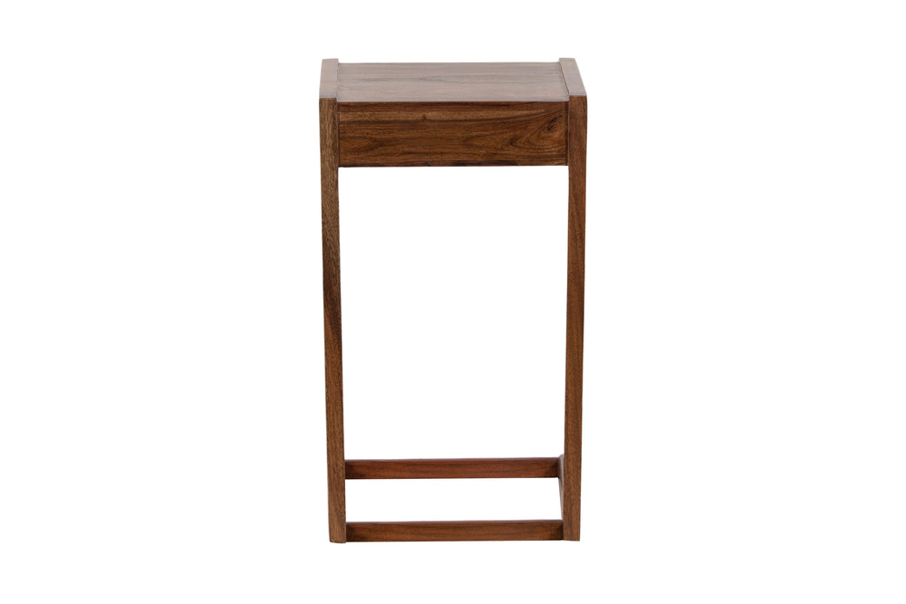 Porter Designs Porter Portola C Table Set Of 2 - Elegant Solid Acacia Wood End Tables For Modern Home Decor Brown Wood 05-108-12-5026w