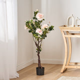 Christopher Knight Home® Noble House 115Cm Artificial Rose Chiba Bonsai With 10Pcs Flowers