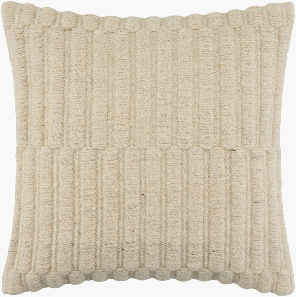Surya Monacizzo Handwoven Cotton Square Throw Pillow Artisan Accent for Sofa or Bed MCZ002-2222P