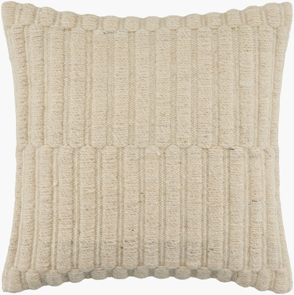 Surya Monacizzo Square Cotton Throw Pillow Handcrafted in India for Sofas and Accent Chairs MCZ002-1818