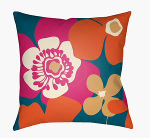 Livabliss Moderne Woven Geometric Accent Pillow Polyester Square Decor for Sofa or Bedroom Fuchsia, Mustar 20"L x 20"W MD038-2020