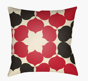 Livabliss Moderne Geometric Woven Square Accent Pillow Polyester Fill Contemporary Decor MD052-1818