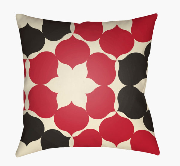 Livabliss Moderne Geometric Woven Square Accent Pillow Polyester Fill Contemporary Decor MD052-1818