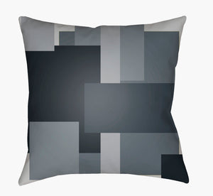Livabliss Moderne Geometric Woven Square Throw Pillow Polyester Shell for Sofas and Armchairs MD069-1818