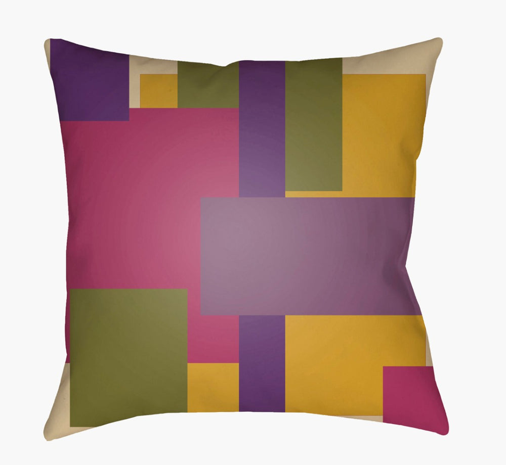 Livabliss Moderne Woven Polyester Throw Pillow Geometric Texture for Sofas and Accent Chairs MD074-1818