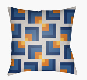 Livabliss Moderne Woven Polyester Square Throw Pillow Geometric Texture for Modern Living Rooms MD088-2020