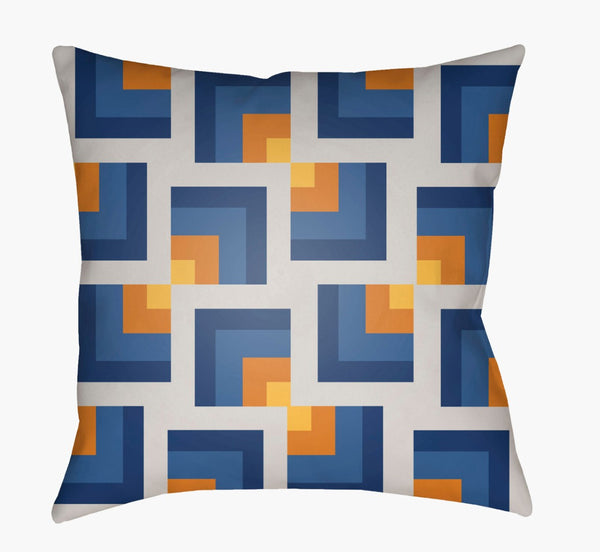 Livabliss Moderne Woven Polyester Square Throw Pillow Geometric Texture for Modern Living Rooms MD088-2020