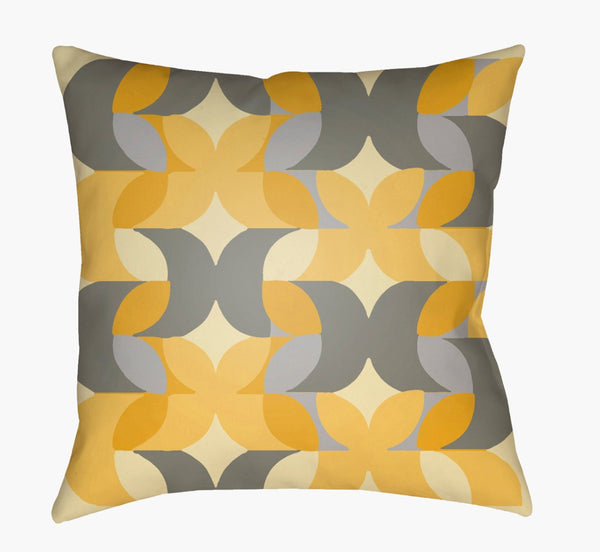 Livabliss Moderne Geometric Woven Accent Pillow Structured Polyester Square for Modern Interiors MD094-1818