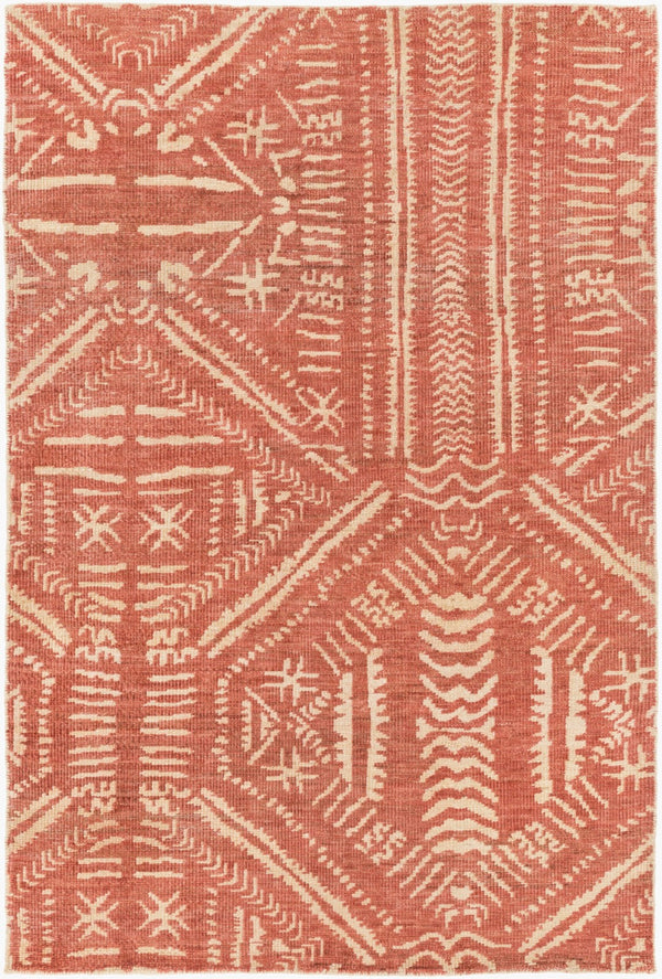 Surya Mandela Mda-1000 Handmade Jute Rug 2'6" X 8' - Durable, Soft, Low Profile Design For Any Space Rust Jute Mda1000-576