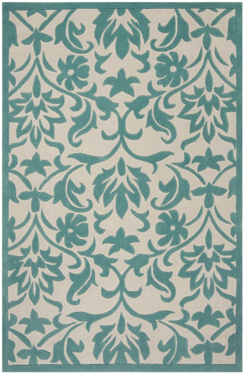 Safavieh Mda635 Hand Tufted  Rug Ivory / Light Blue MDA635A-28