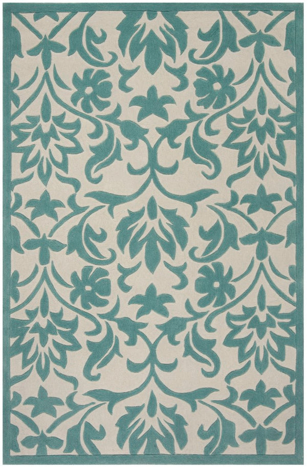 Safavieh Mda635 Hand Tufted  Rug Ivory / Light Blue MDA635A-28