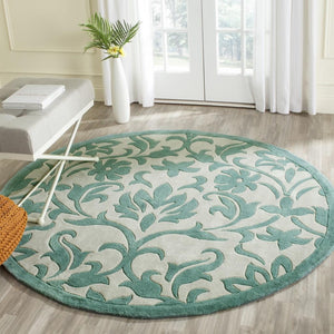 Safavieh Mda635 Hand Tufted  Rug Ivory / Light Blue MDA635A-28