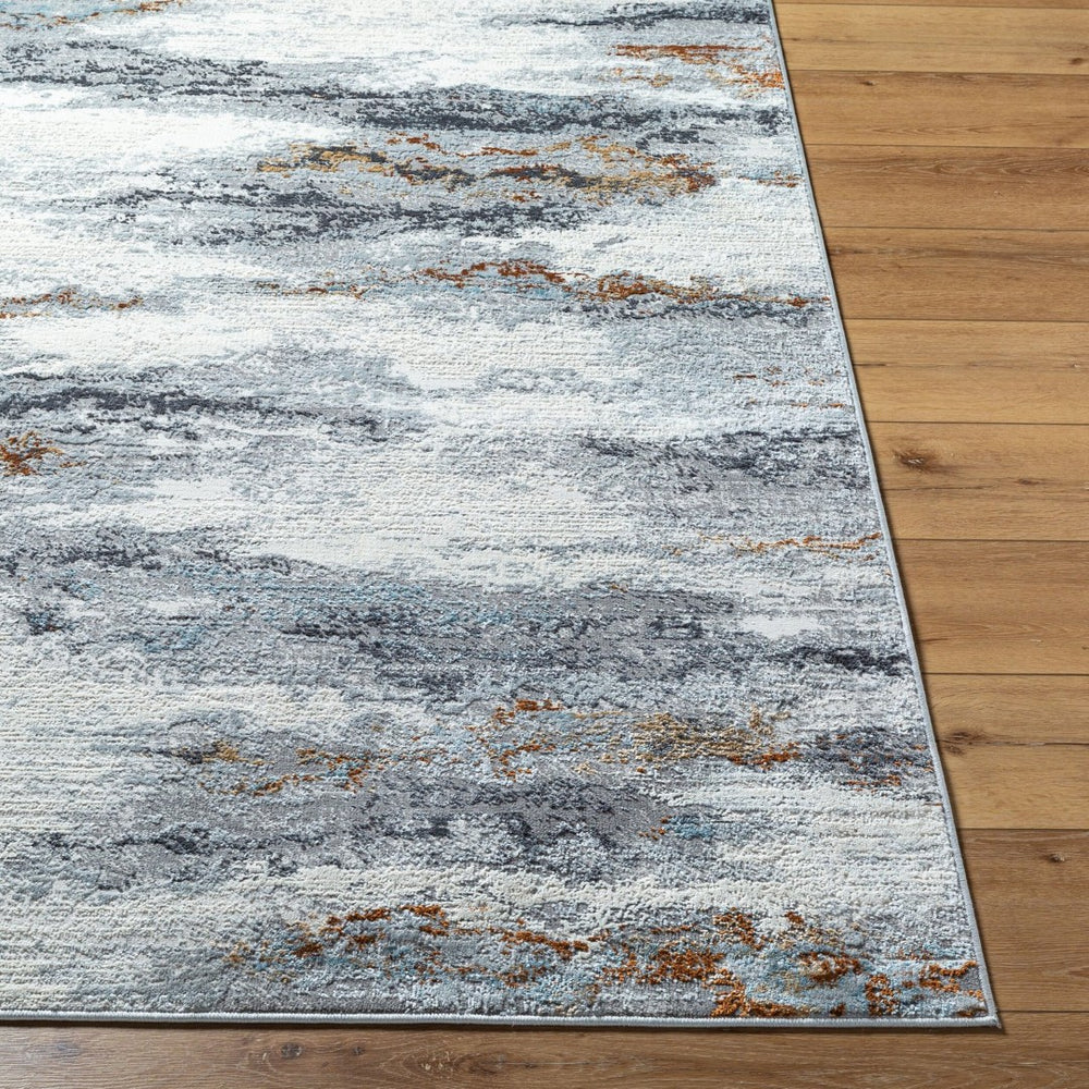 Livabliss Mood Collection Machine Woven Polypropylene Area Rug for Living and Dining Rooms Taupe, White 5'3" x 7' MDD2335-537