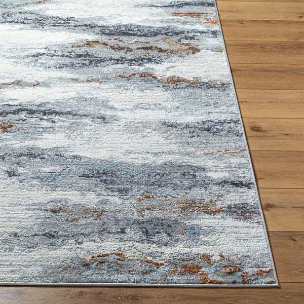 Livabliss Mood Collection Machine Woven Polypropylene Area Rug for Living and Dining Rooms Taupe, White 5'3" x 7' MDD2335-537