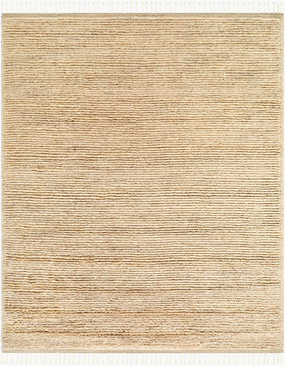 Surya Madie Handmade 2' X 3' Wool Rug – Elegant Indian Design With Fringe For Chic Home Decor Style Sandstone Wool Mde2300-576