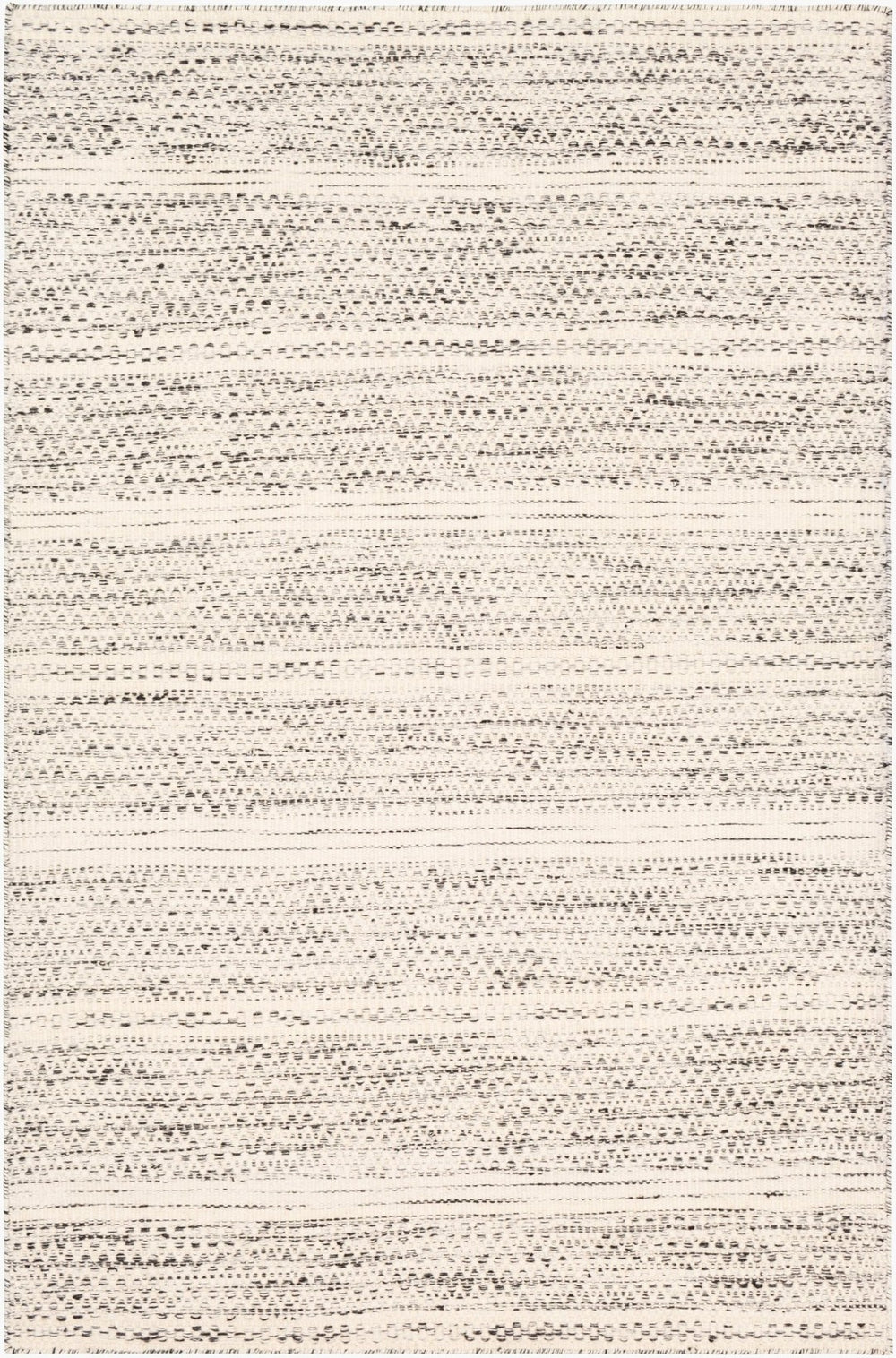 Livabliss Mardin Handwoven Wool Cotton Flatweave Boho Global Rug for Living Dining Rooms Cream, Black 8'10" x 12' MDI2300-81012