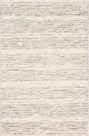 Livabliss Mardin Handwoven Wool Cotton Flatweave Boho Global Rug for Living Dining Rooms Cream, Black 8'10" x 12' MDI2300-81012