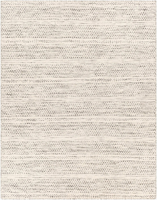Livabliss Mardin Handwoven Wool Cotton Flatweave Boho Global Rug for Living Dining Rooms Cream, Black 8' x 10' MDI2300-810