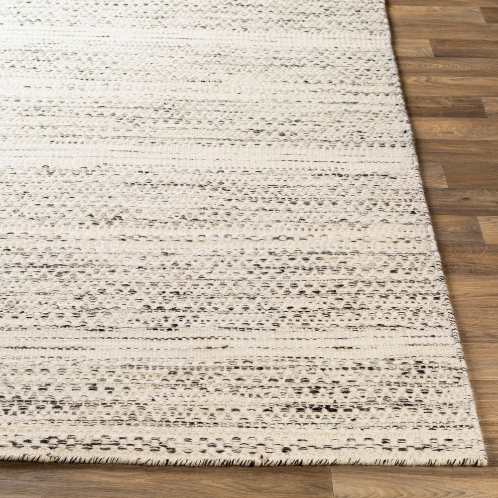 Livabliss Mardin Handwoven Wool Cotton Flatweave Boho Global Rug for Living Dining Rooms Cream, Black 8'10" x 12' MDI2300-81012