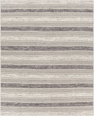 Livabliss Mardin Handwoven Wool Flatweave Rug Global Folk Pattern for Entryways and Layering Black, Ivory 8' x 10' MDI2301-810