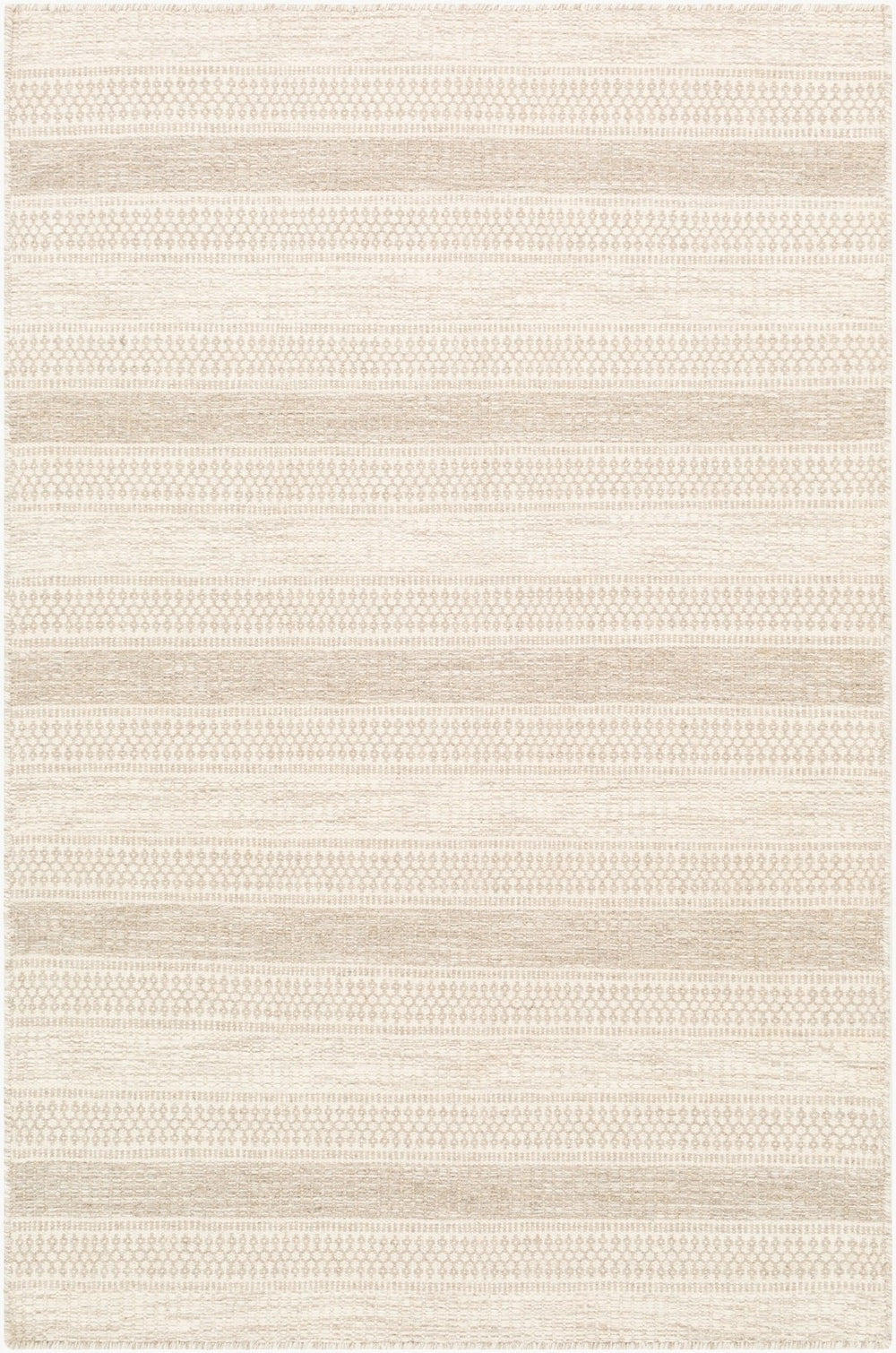 Livabliss Mardin Handwoven Wool Flatweave Rug Global Eclectic Pattern for Entryways and Living Rooms Cream, Medium G 2' x 3' MDI2302-23