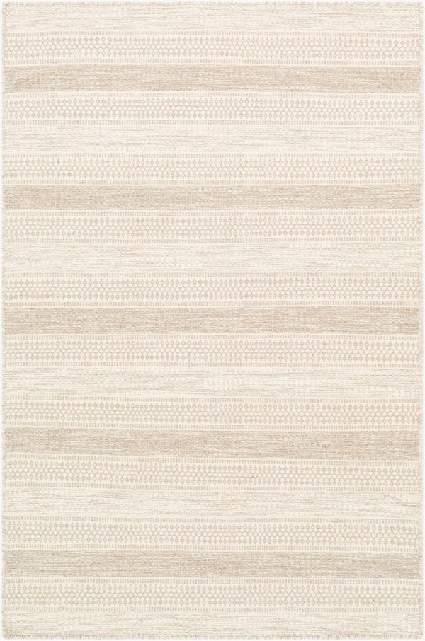 Livabliss Mardin Handwoven Wool Flatweave Rug Global Eclectic Pattern for Entryways and Living Rooms Cream, Medium G 2' x 3' MDI2302-23
