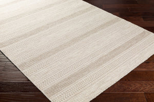 Livabliss Mardin Handwoven Wool Flatweave Rug Global Eclectic Pattern for Entryways and Living Rooms Cream, Medium G 2' x 3' MDI2302-23