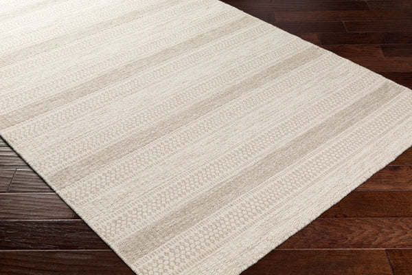 Livabliss Mardin Handwoven Wool Flatweave Rug Global Eclectic Pattern for Entryways and Living Rooms Cream, Medium G 2' x 3' MDI2302-23